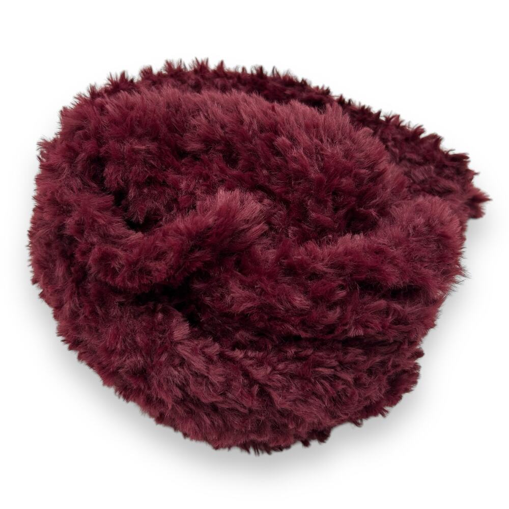NEW INC International Concepts Red Fluffy Faux Fur Scarf Maroon Burgundy  Macy - Picture 2 of 16